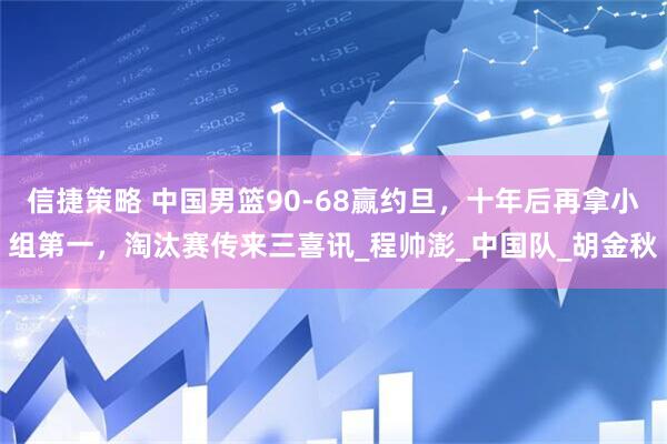 信捷策略 中国男篮90-68赢约旦，十年后再拿小组第一，淘汰赛传来三喜讯_程帅澎_中国队_胡金秋