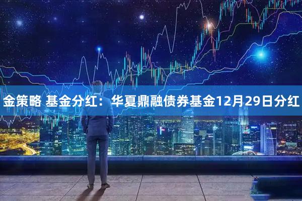 金策略 基金分红：华夏鼎融债券基金12月29日分红